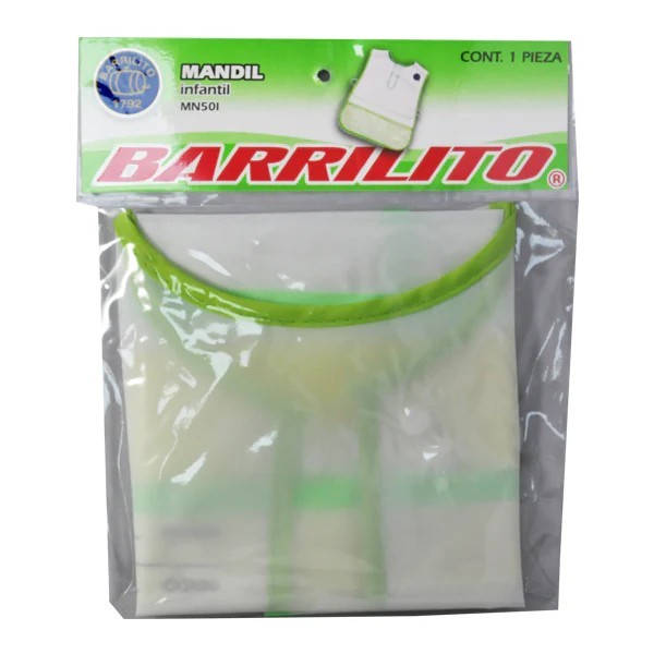 MANDIL INFANTIL MN50 BARRILITO BOLSA C1 PZA. E112 C24